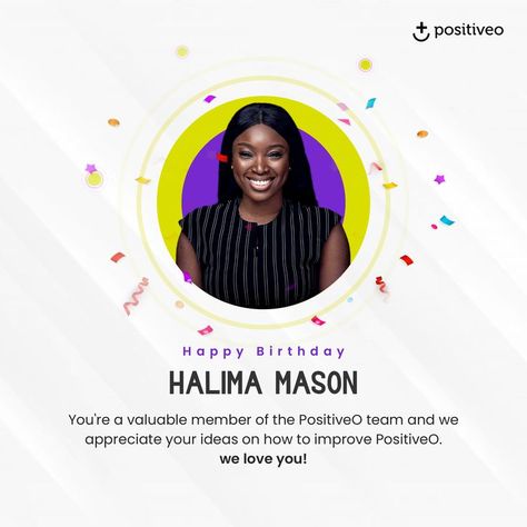 Birthday Corporate Design, Creative Birthday Poster Graphic Design, Employee Work Anniversary Post, Happy Birthday Social Media Design, Social Media Birthday Post, Employee Birthday Post, Happy Birthday Social Media Post, Corporate Birthday Post, Happy Birthday Graphic Design Poster