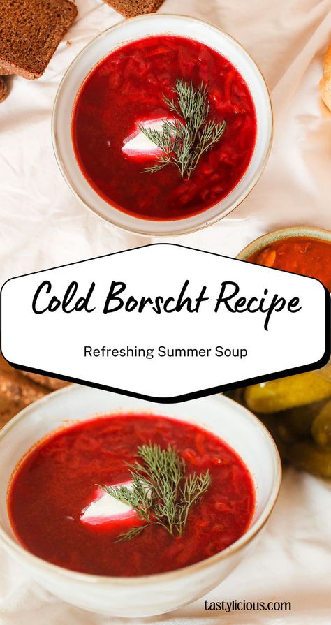 cold borscht recipe ideas cold borscht ingredients cold soups ideas summer soup recipe ideas summer dinner recipes simple ingredients healthy summer dinner recipe ideas summer recipe ideas for dinner Soups Ideas, Soup Recipe Ideas, Recipe Ideas For Dinner, Summer Recipe Ideas, Healthy Summer Dinner, Summer Soup Recipes, Refreshing Summer Recipes, Borscht Recipe, Cold Soups