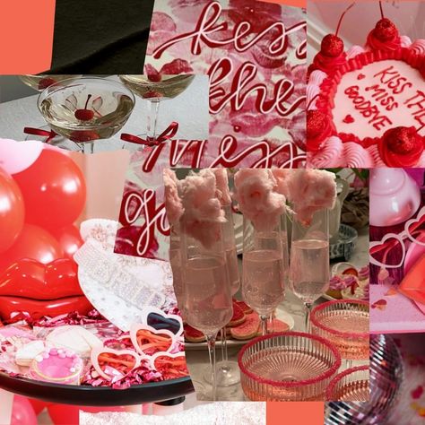 Kiss the Miss Goodbye - a night full of pink drinks and heart sunglasses are a necessity to reflect the glare from your bejewelled hat. Kiss The Miss Goodbye Bachelorette, Kiss The Miss Goodbye, Bachelorette Inspo, Goodbye Party, Pink Drinks, Bach Party, Heart Sunglasses, Bridal Shower, Kiss