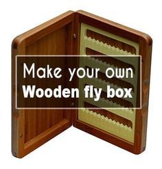 How To Make A Wooden Fly Box? Honest Fishers Info | 2020 Fly Tying Storage Ideas, Fly Fishing Decor, Wood Box Design, Fishing Hacks, Fishing Storage, Fly Tying Tools, Diy Fishing Lures, Fly Fishing Art, Fly Fishing Lures