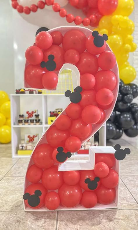 Mickey Mouse Backdrop Ideas Diy, Twodoodles Birthday Party Decor, 3rd Mickey Mouse Birthday, Mickey Mouse Birthday Twodles, Mickey Mouse Clubhouse Birthday Party Ideas, Outdoor Mickey Mouse Birthday Party, Modern Mickey Mouse Birthday Party, Mickey And Friends Birthday Party Ideas, Mickey Mouse Boy Birthday