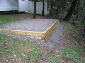 Site Prep | Al's Shed World | a Division of Florham Park Hardware and Sheds Post And Beam Shed, Shed Foundation, Build A Shed, Shed Construction, Firewood Shed, Shed Base, Backyard Sheds, Backyard Shed, Diy Shed