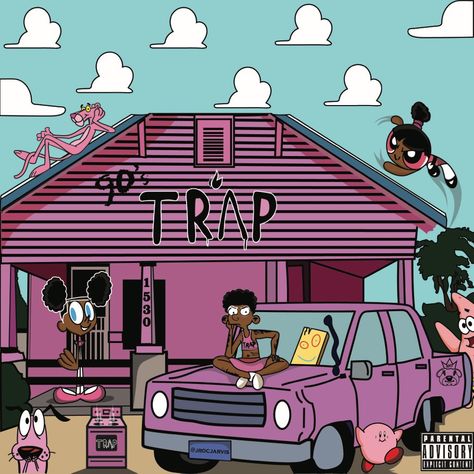 I had to draw the 90’s Trap House Inspired from @2chainz Trap House in Atlanta🏡 🎨🐐 Yall Like & Tag @2chainz Until He See It. Playboy Bunny Tattoo, Neon Art Print, Dope Wallpaper Iphone, Bunny Tattoo, Dope Cartoons, Hip Hop Artwork, House Cartoon, Bunny Tattoos, Pink Tumblr Aesthetic