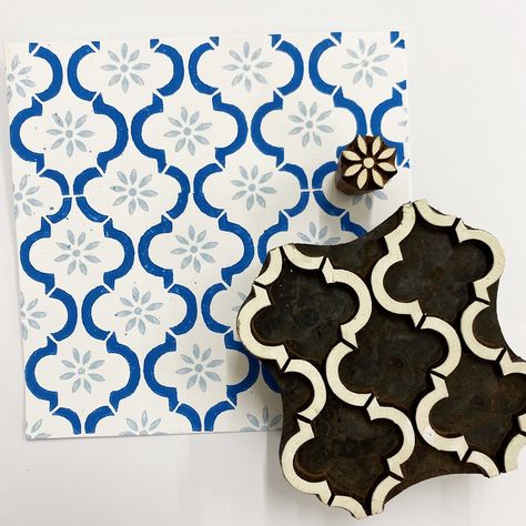 Indian Wooden Printing Block - Moroccan Pattern &... – The Indian Block Print Co. Wooden Block Printing Ideas Design, Patterns Of India, Block Printing Pattern, Indian Block Print Motifs, Block Printing Ideas Design, Indian Block Print Designs, Block Print Motifs, Block Printing Diy, Stamping Fabric