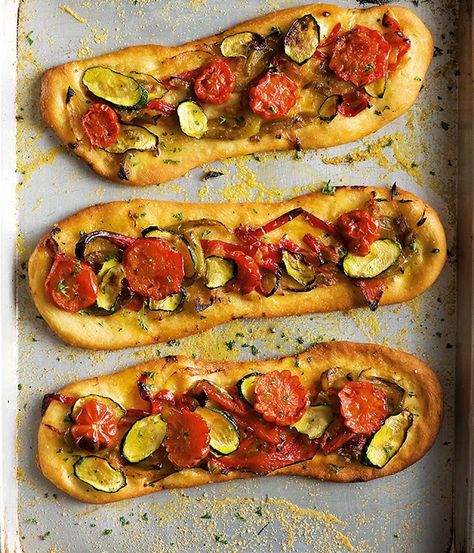 Flatbreads (Coca de recapte) - Gourmet Traveller Catalan Recipes, Pizza Bianca, Sbs Food, Spanish Cuisine, Flatbread Recipes, Great Appetizers, Vegetable Seasoning, Spanish Food, Chef Recipes