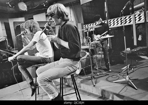 WALKER BROTHERS American pop group on Ready, Steady.Go ! in April 1965.From left: John Maus, Scott Walker and Gary Leeds on drums. Photo: Tony Gale Stock Photo John Maus, Viking Hood, Ready Steady Go, Walker Brothers, Scott Walker, Movie Ads, John Walker, Great Scott, Twenty Four