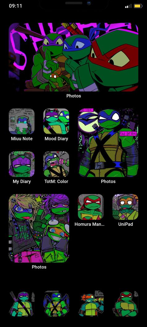 Ninja Turtles Widgets, Tmnt Themed Phone, Tmnt Phone Theme, Tmnt Phone Wallpaper, Rottmnt Phone Wallpaper, Rottmnt Wallpaper Phone, Eazybridget Tmnt, Donnie Rottmnt Pfp, Tmnt Wallpaper Iphone