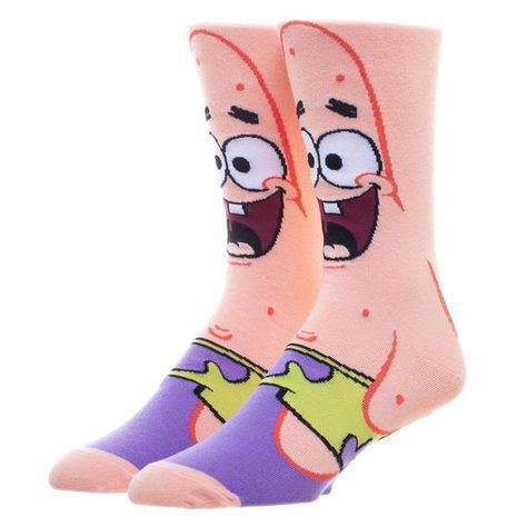 Spongebob Accessories, Spongebob Socks, Martial Arts Kids, Spongebob Patrick, Nickelodeon Spongebob, Nickelodeon Cartoons, Living Under A Rock, Patrick Star, Mens Crew Socks