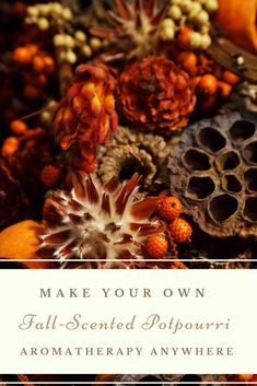 Make Your Own Fall-Scented Potpourri - Aromatherapy Anywhere Fall Essential Oil Blends, Unique Homemade Gifts, Fall Essential Oils, Notebook And Pen, Potpourri Recipes, Lavender Lemon, Health Food Store, Aromatherapy Jewelry, Aromatherapy Blends