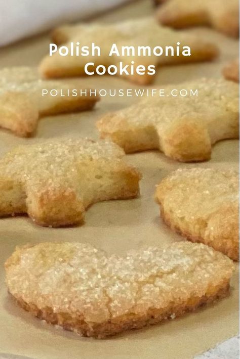 Ammonia Cookies - Polish Housewife Ammonia Cookies, Polish Cake, Polish Cookies, Polish Dishes, Polish Desserts, Polish Food, Czech Recipes, Pastry Blender, Polish Recipes