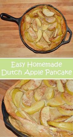 Protein Heavy Breakfast, Dutch Apple Pancake, Apple Puff Pancake, Dinner Pancakes, Baked Apple Pancake, Iron Meals, Heavy Breakfast, German Apple Pancake, Breakfast Feast