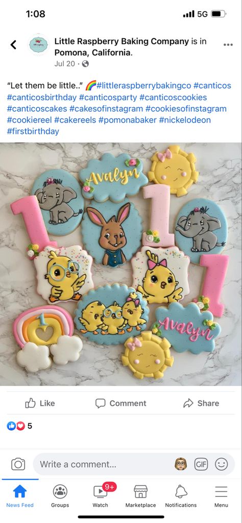 Canticos Party, Cánticos Cake, Canticos Cookies, Canticos 1st Birthday Party, Canticos Nick Jr Birthday Cake, Canticos First Birthday, Canticos Birthday Party Ideas, Canticos Birthday Party Decorations, Canticos Birthday Cake