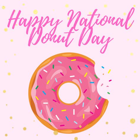 Happy National Donut Day, National Donut Day Quotes, National Donut Day 2024, Donut Quotes, Donut Shops, Back Workout Women, Donut Day, National Donut Day, Workout Women