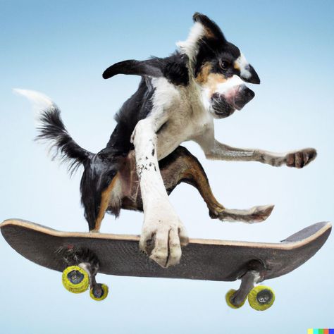 Sporty Dog, Skateboarding, A Dog, Goats, Skateboard, Dogs, Animals