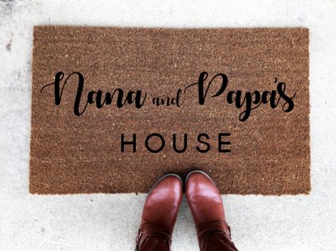 100% Coir Material / 18x30 LARGE Customized Doormat/Welcome Mat Fancy up the entryway to your house with this Large Customized Doormat just for you! Or gift this to a friend or a loved one. This makes a perfect housewarming gift, anniversary gift, realtor closing gift, or a gift for any other Best Gifts For Grandparents, Parents Gifts, Custom Door Mat, House Door, Realtor Closing Gifts, Best Shakes, House Doors, Custom Doormat, Closing Gifts