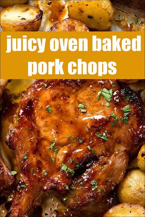 Oven Baked Pork Chops, Boneless Pork Chop Recipes, Baked Pork Chops Oven, Pork Meals, Potatoes Easy, Easy Pork Chops, Easy Pork Chop Recipes, Pork Chop Dinner, Pork Chop Recipes Baked