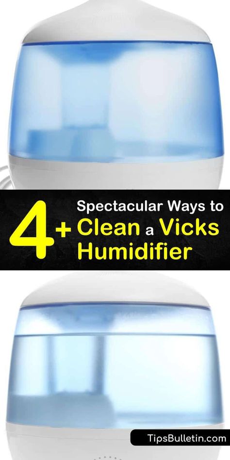 Vicks Humidifier, Vinegar And Baking Soda, Diy Household Cleaners, Vicks Vapor, Cleaning Methods, How Do You Clean, Mist Humidifier, Vinegar Cleaning, Hard Water Stains