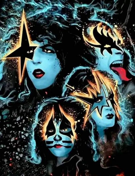 Kiss Band Pfp, Kiss Band Art, Kiss Album Covers, Kiss Group, Kiss Poster, Paul Kiss, Banda Kiss, Kiss Artwork, League Of Heroes