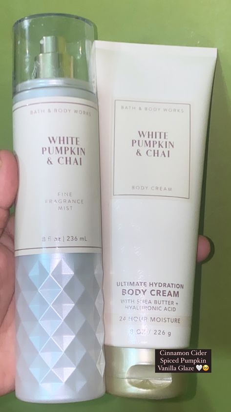 White Pumpkin And Chai, Bath Body Works Vanilla, Vanilla Romance Bath And Body Works, Vanilla Pumpkin Body Shop, White Pumpkin Chai Bath And Body Works, White Pumpkin And Chai Bath And Body Works, Sweet Cinnamon Pumpkin Bath And Body Works, Natural Hair Routine, Bath Body Works Candles