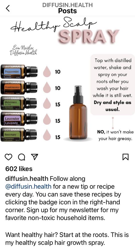 Hair Growth Essential Oil Recipe, Doterra Hair, Carrier Oils For Skin, Doterra Oils Recipes, Essential Oils For Face, Essential Oil Beauty, Doterra Diffuser Blends, Diy Essential Oil Recipes, Doterra Essential Oils Recipes