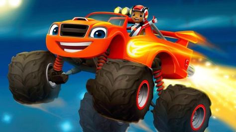 Nickelodeon has renewed the Blaze and the Monster Machines TV show for a fourth season. Do you have a Blaze fan in your family? Blaze And The Monster Machines Party, Monster Truck Cake, Edible Image Cake Topper, Photo Cake Topper, Blaze And The Monster Machines, Truck Cakes, Party Boxes, Edible Image Cake, Happy Birthday Name