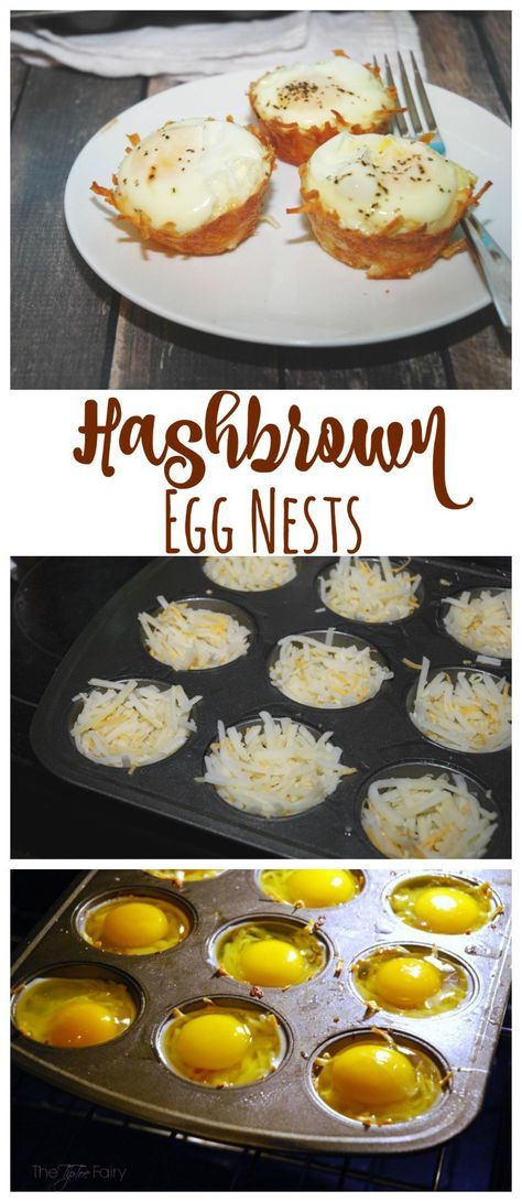 Heart Breakfast, Brown Egg, Brunch Eggs, Egg Nest, Hashbrown Recipes, Hash Brown, Easy Brunch, Muffin Tins, Breakfast Bake