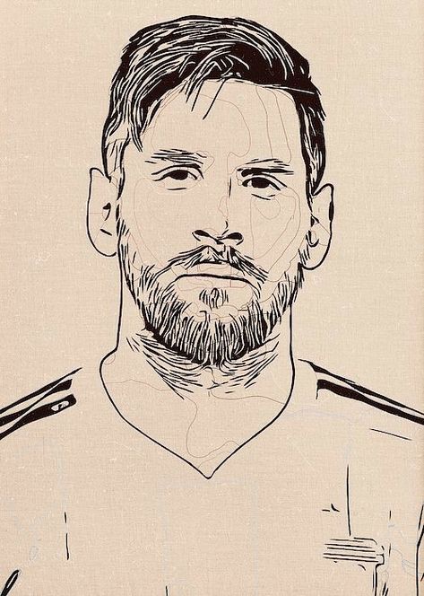 Messi Artwork, Messi Drawing, Lionel Messi Posters, Messi Poster, Joker Drawings, Football Drawing, Human Sketch, Pencil Sketch Images, Naruto Sketch