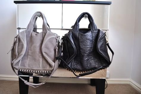 big bags! Alexander Wang Rocco, The Things They Carried, Alexander Wang Bag, Summer Chic, Earmuffs, Cute Bags, Clutch Handbag, Alexander Wang, Rebecca Minkoff Hobo