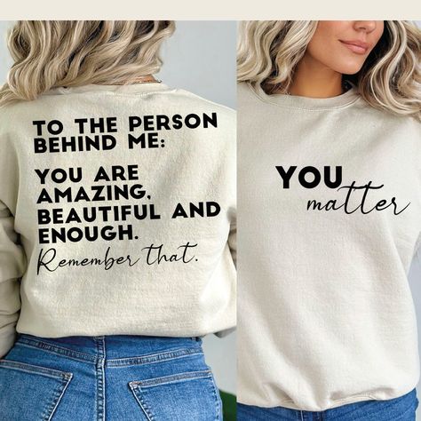 Diy Cricut Shirts For Women, You Are Enough Shirt, Best Cricut Projects To Sell, Cricut Tshirt Ideas For Women, Tshirt Svg Designs, You Matter Quotes, Faith Sayings, Cricut Explore Air Projects, Cricket Ideas