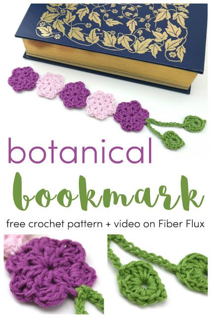 Botanical Bookmark, free crochet pattern + video on Fiber Flux Crochet Bookmark Tutorial, Crochet Bookmarks Free Patterns, Easy Crochet Bookmarks, Marque-pages Au Crochet, Bookmark Tutorial, Penanda Buku, Crochet Bookmark Pattern, Crochet Bookmark, Crochet Bookmarks