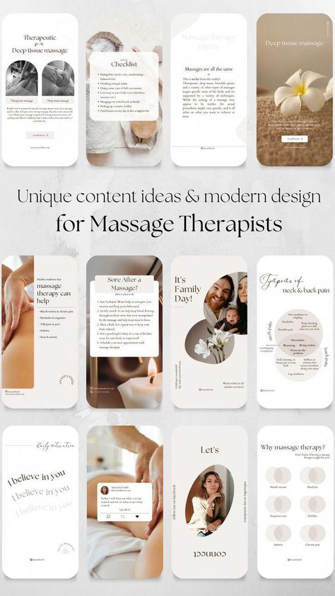 This Social Media Templates item by SocialMediaAvenue has 68 favorites from Etsy shoppers. Ships from United States. Listed on 07 Nov, 2023 Therapist Social Media, Spa Business Plan, Therapist Quotes, Massage Room Decor, Ebook Template Design, Massage Therapy Rooms, Massage Quotes, Massage Therapy Business, Spa Branding