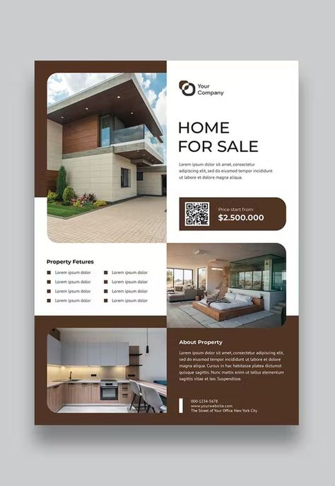 Real Estate Flyer Template PSD Housing Society Ads, Real Estate Leaflet Design, Real Estate Flyer Design Creative, Poster Real Estate, Real Estate Flyer Design, Flyers Ideas, Flyer Real Estate, Real Estate Banner, Apartment Marketing