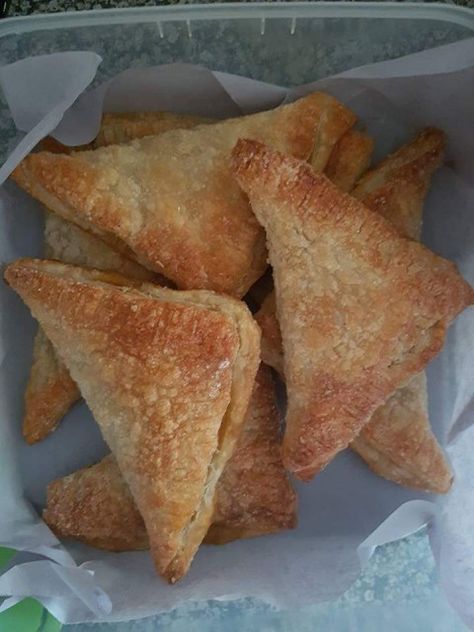 Jam Turnovers by Indira Maharaj Jam Turnovers Pastries, Apricot Turnovers, Jam Turnovers, Marmelade Recipe, Recipe Using Jam, Danish Pastry Dough, Halaal Recipes, Cape Malay, Pastries Recipes