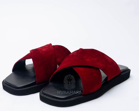 Hexagona mode cross slippers, just contemporary. HMCR 001 . Available in all size Cross Slippers, Pretty Sandals, Handmade Slippers, Nail Art Designs Videos, Khalid, Swag Shoes, Aesthetic Guys, How To Make Shoes, Art Designs