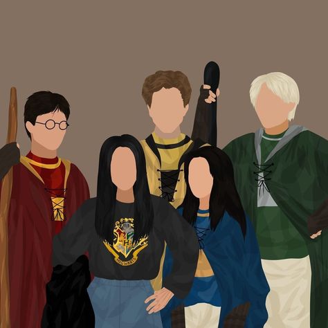 Fandom Pfp, Multi Fandom Pfp, Harry Potter Portraits, Harry Potter Painting, Harry Potter Printables, Harry Potter Background, Harry Potter Poster, Harry Potter Illustrations, Cute Harry Potter