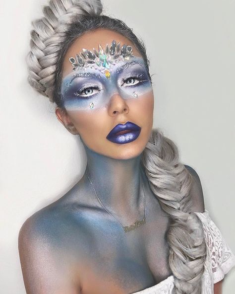 Ice queen Narnia Makeup, Ice Queen Makeup, Bohemian Jewels, Christmas Makeup, Ice Queen, Narnia, Luxury Beauty, Face Painting, Halloween Makeup