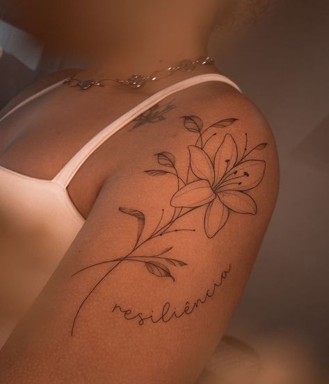 Divine Woman Tattoo, Hip And Waist Tattoo, Cute Upper Arm Tattoos For Women, Woman Bicep Tattoo, Upper Arm Tattoo Women, Behind Shoulder Tattoos For Women, Flowers Tattoos, Earthy Tattoos, Basic Tattoos