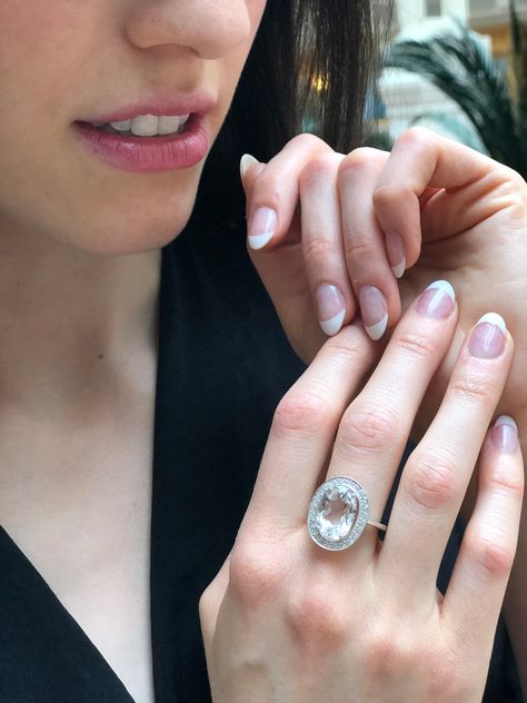 White Topaz Ring, Natural Topaz Ring, Victorian Ring, December Birthstone, Statement Ring, Large Diamond Ring, Oval Ring, Solid Silver Ring Large Diamond Ring, Large Diamond Rings, Diamond Ring Oval, Victorian Ring, White Topaz Rings, Real Jewelry, Victorian Rings, Oval Ring, Oval Rings