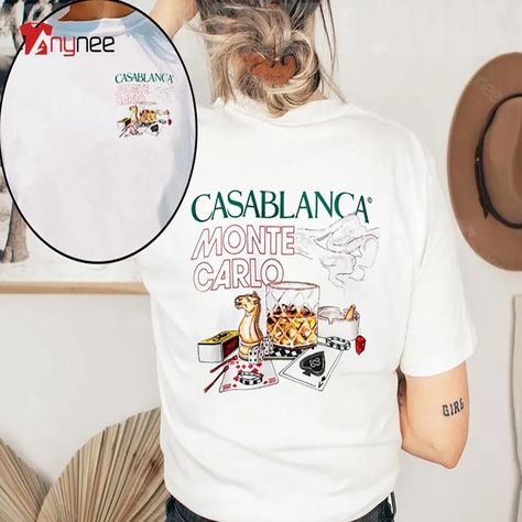 Cheap Casablanca Monte Carlo Shirt Check more at https://anynee.com/product/cheap-casablanca-monte-carlo-shirt/ Casablanca Monte Carlo, Freelance Ideas, The Club, Shoe Store, Casablanca, Monte Carlo, Lifestyle, T Shirt