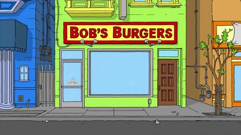 Bobs Burgers Restaurant, Visdev Portfolio, Bobs Burgers Characters, Bobs Burger, Bob's Burgers, Bobs Burgers, Comedy Tv, Art Stuff, Portfolio