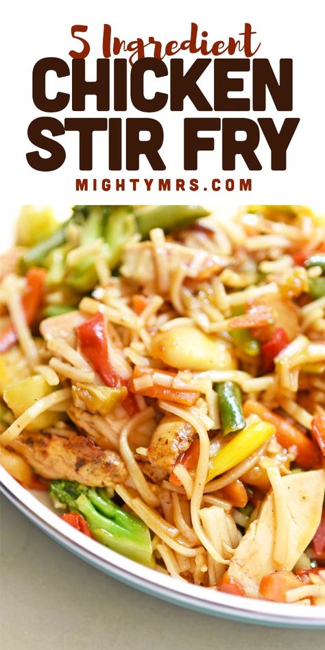 Chicken Stir Fry With Frozen Vegetables Easy Recipes, Water Chestnut Recipes Stir Fry, Rotisserie Chicken Stir Fry Recipes, Chicken Stir Fry With Frozen Vegetables, Rotisserie Chicken Stir Fry, Stir Fry With Frozen Vegetables, Chicken Stir Fry Noodles, Easy Chicken Stir Fry, Fry Noodles