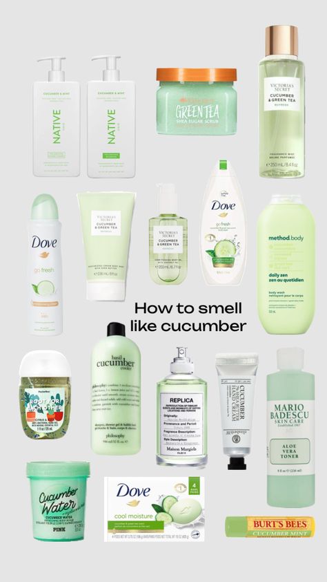 Smell Like Cucumber, Best Smelling Body Wash, Green Tea Cream, Cucumber Scent, Shower Lotion, Skin Care Routine Order, Clear Healthy Skin, Basic Skin Care Routine, Shower Skin Care