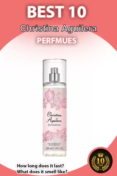 Here are Top 10 Best Christina Aguilera Perfumes UPDATED April 2022. Everything you need to know before buying, Must-know-Facts about their longevity, Scent projections, how they smell like etc. and why they are the best!. Christina Aguilera Perfume, Christina Aguilera, September 2024, Perfume Collection, Body Spray, Christmas List, Hand Soap Bottle, Top 10, Need To Know