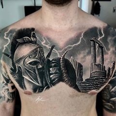 Mihail Kogut (@mihail_kogut) • Instagram photos and videos Gladiator Tattoo, Bio Organic Tattoo, Persian Tattoo, Organic Tattoo, Tattoo Photography, Chest Piece Tattoos, 3d Tattoo, Chest Tattoo, Tattoo Designs Men