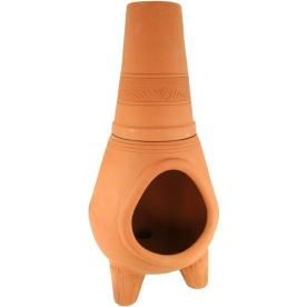 42-in H x 18.5-in D x 18.5-in W Terracotta Clay Chiminea Clay Chiminea, Porch Update, Ceramics Sculptures, Outside Lands, Make A House A Home, Carpet Bathroom, Terracotta Clay, Love Ideas, Concrete Cement