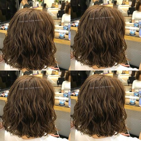 Short Hair Digital Perm, Wavy Perm Short Hair, Korean Perm Short Hair, Digital Perm Short Hair, Loose Perm Short Hair, Wave Perm Short Hair, Shortish Hair, Short Permed Hair, Perm Hair