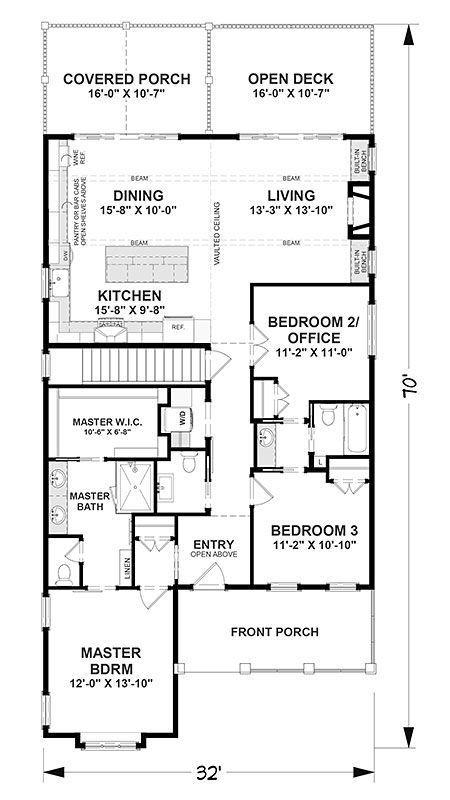 Neil's Harbor - Coastal House Plans from Coastal Home Plans Coastal House Plans Elevated, Narrow Beach House Plans, Three Story House Plans, Narrow Beach House, Beach House Plans On Stilts, House Plans On Stilts, Stilt House Plans, Elevated House Plans, Philippines House