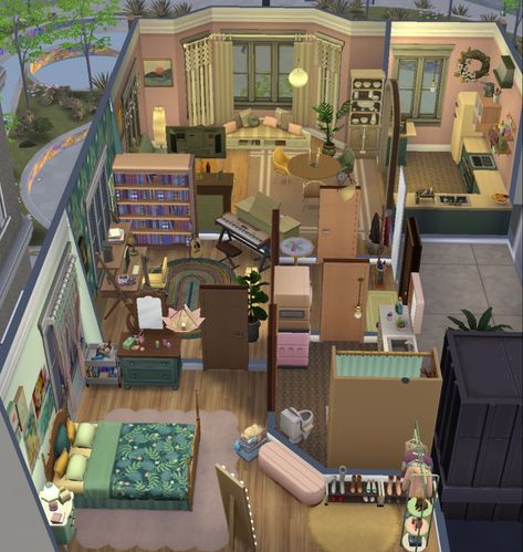 Gallery ID: HellieDawn Culpepper House, House Sims 4, Sims 4 Houses Layout, Loft Designs, San Myshuno, Anime House, Sims 4 Family, Sims Houses, Sims 4 House Plans