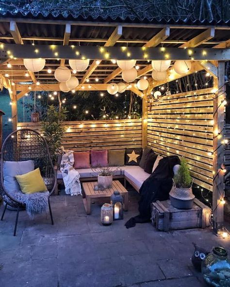 Design Per Patio, Pergola Lighting, Pergola Garden, Pergola Design, Pergola With Roof, Garden Inspo, Pergola Designs, Backyard Makeover, Outdoor Patio Decor