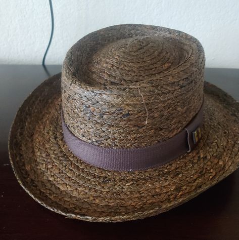 Peter Grimm Brown Santiago Straw Hat New Never Worn Fedora Hat Summer, Men Beards, Trilby Fedora, Black Straw Hat, Black Fedora Hat, Lifeguard Hat, Black Men Beards, Packable Hat, Fedora Hat Men